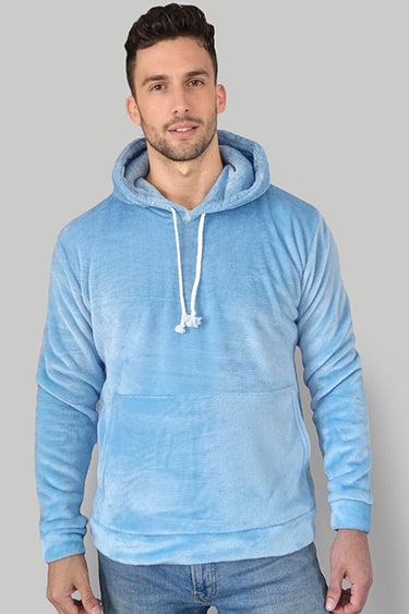 Sudadero Sherpa Fur Celeste